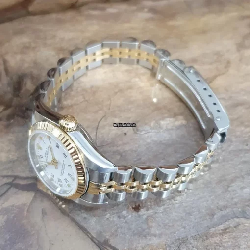Epic Replica Rolex Oyster Perpetual 26 76193 Automatic Movement 26mm Gold/steel Case Watch - Image 2