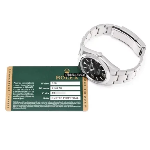 Quality Replica Rolex Explorer 214270 Caliber 3132 Automatic Movement 39mm Steel Case Watch - Image 5