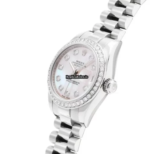 Popular Fake Rolex Lady-datejust 179136ng Automatic Movement 26mm Platinum Case Womens Watch - Image 2