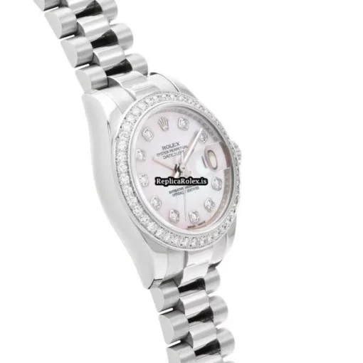 Popular Fake Rolex Lady-datejust 179136ng Automatic Movement 26mm Platinum Case Womens Watch - Image 3