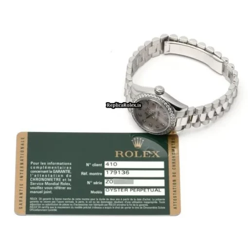 Popular Fake Rolex Lady-datejust 179136ng Automatic Movement 26mm Platinum Case Womens Watch - Image 5