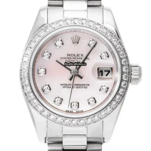 Popular Fake Rolex Lady-datejust 179136ng Automatic Movement 26mm Platinum Case Womens Watch - Image 6