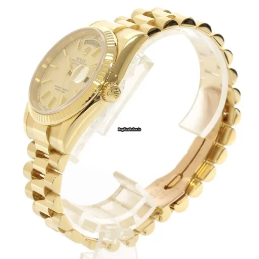 Nice Fakes Rolex Day-date 36 118238 Caliber 3155 Automatic Movement 36mm Yellow Gold Case Mens/unisex Watch - Image 2