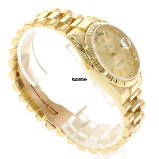 Nice Fakes Rolex Day-date 36 118238 Caliber 3155 Automatic Movement 36mm Yellow Gold Case Mens/unisex Watch - Image 4