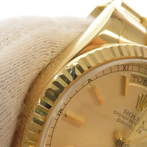 Nice Fakes Rolex Day-date 36 118238 Caliber 3155 Automatic Movement 36mm Yellow Gold Case Mens/unisex Watch - Image 7
