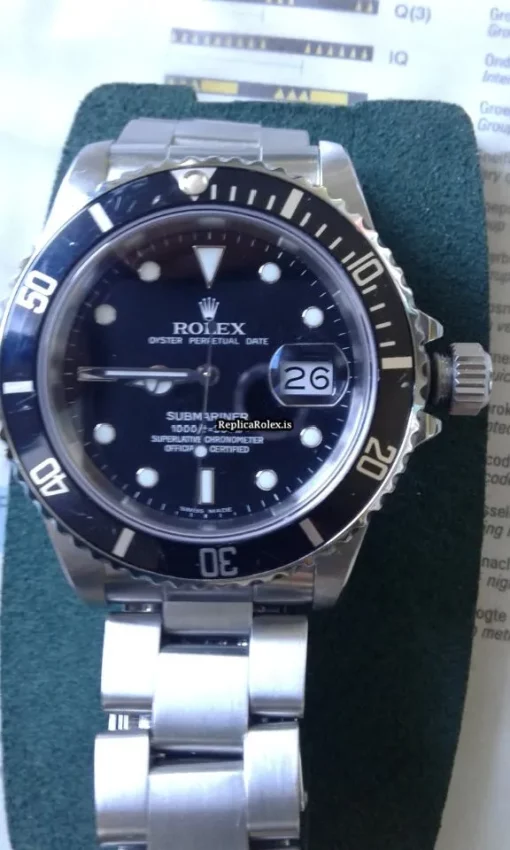 Inexpensive Replica Rolex Submariner Date 16610 Automatic Movement Mens/unisex Watch - Image 12