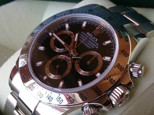 Wonderful Knockoff Rolex Daytona 116520 Automatic Movement Steel Case Watch - Image 4