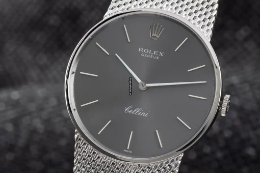 Special Replica Rolex Cellini 3915 Caliber 1600 Manual Winding Movement 31mm White Gold Case Womens Watch