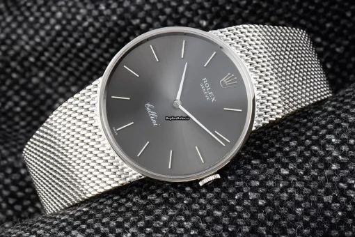Special Replica Rolex Cellini 3915 Caliber 1600 Manual Winding Movement 31mm White Gold Case Womens Watch - Image 3