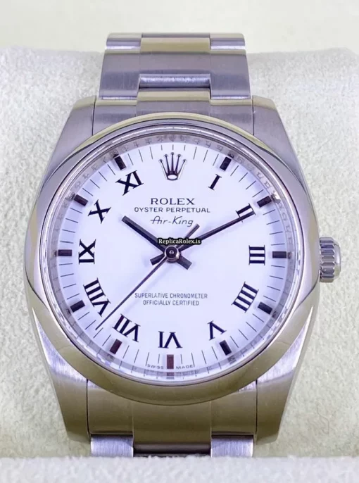 Fine Fake Rolex Air King 114200 Caliber 3130 Automatic Movement 34mm Steel Case Mens/unisex Watch - Image 5