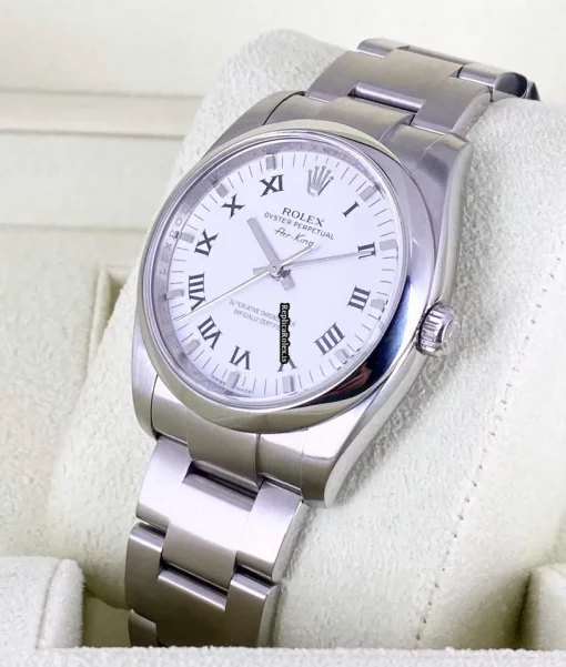 Fine Fake Rolex Air King 114200 Caliber 3130 Automatic Movement 34mm Steel Case Mens/unisex Watch - Image 6