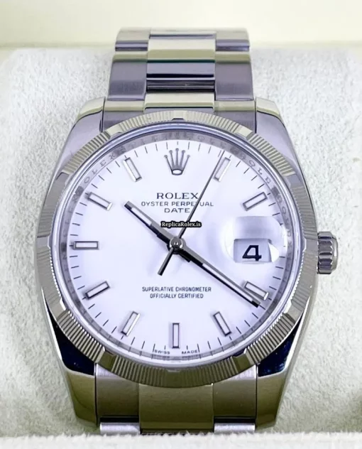 Neat Fakes Rolex Oyster Perpetual Date 115210 Caliber 3135 Automatic Movement 34mm Steel Case Mens/unisex Watch - Image 2