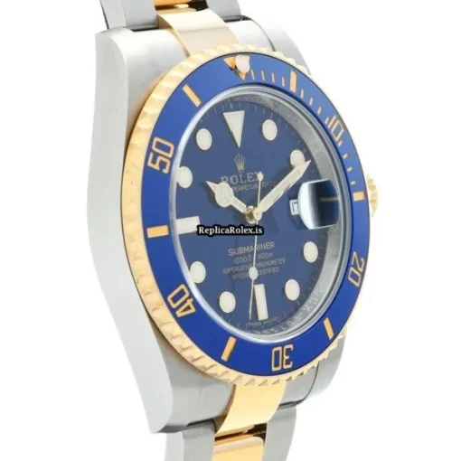 Distinctive Fake Rolex Submariner Date 116613lb Caliber 3135 Automatic Movement 40mm Steel Case Watch - Image 3