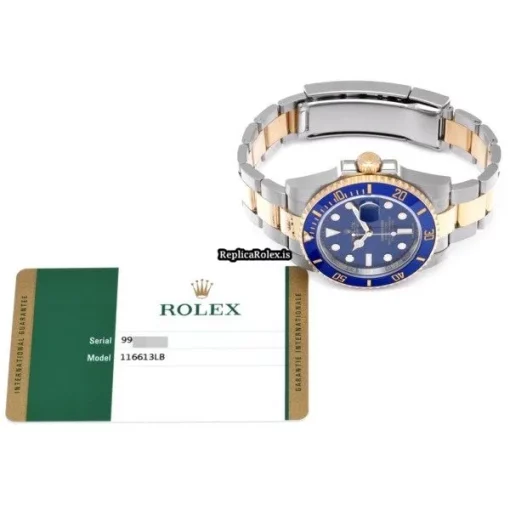 Affordable Replica Rolex Submariner Date 116613lb Caliber 3135 Automatic Movement 40mm Steel Case Watch - Image 5