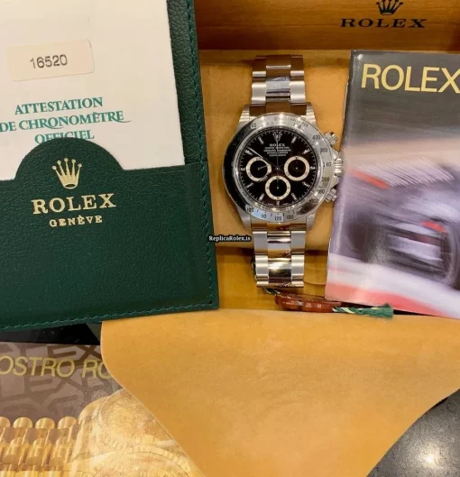 Exquisite Replica Rolex Daytona 16520 Zenith El Primero Caliber 4030 Automatic Movement 40mm Steel Case Mens/unisex Watch - Image 8