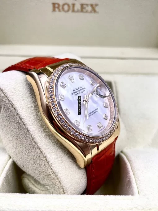 Fabulous Replica Rolex Datejust 116188 Caliber 3135 Automatic Movement 36mm Yellow Gold Case Mens/unisex Watch - Image 4