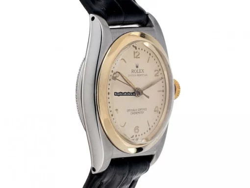 Excellent Copies Rolex Bubble Back 5020 Automatic Movement 32mm Gold/steel Case Mens/unisex Watch - Image 3
