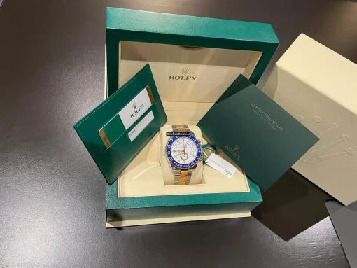 Quality Replica Rolex Yacht-master II 116681 Caliber 4161 Automatic Movement 44mm Gold/steel Case Mens/unisex Watch - Image 2