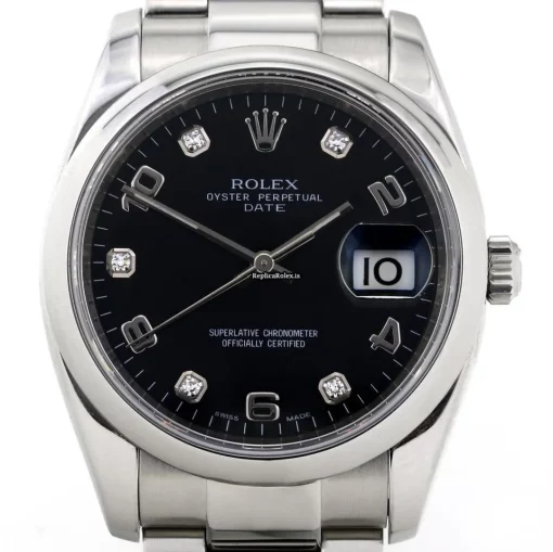 Luxury Replica Rolex Oyster Perpetual Date 115200 Automatic Movement 34mm Steel Case Watch - Image 2