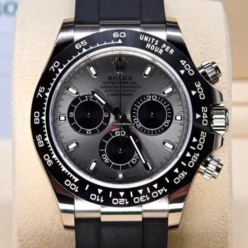 Wonderful Replica Rolex Daytona 116519ln Caliber 4130 Automatic Movement 40mm White Gold Case Mens/unisex Watch