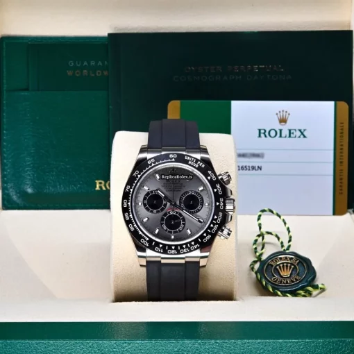 Wonderful Replica Rolex Daytona 116519ln Caliber 4130 Automatic Movement 40mm White Gold Case Mens/unisex Watch - Image 7
