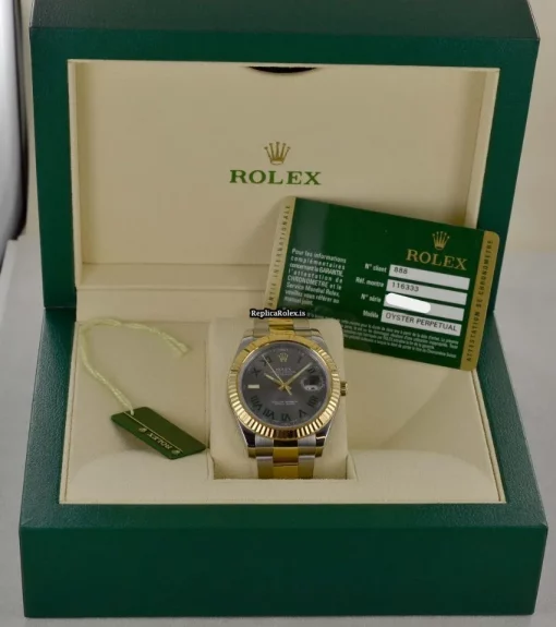 Offering Fake Rolex Datejust II 116333 Caliber 3136 Automatic Movement 41mm Gold/steel Case Mens/unisex Watch - Image 7