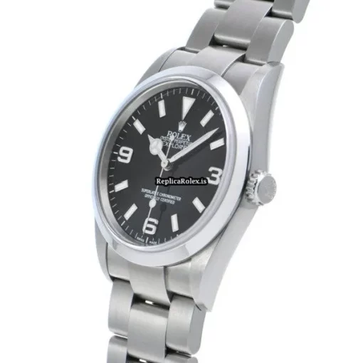 Defect Replica Rolex Explorer 114270 Caliber 3130 Automatic Movement 36mm Steel Case Watch - Image 2