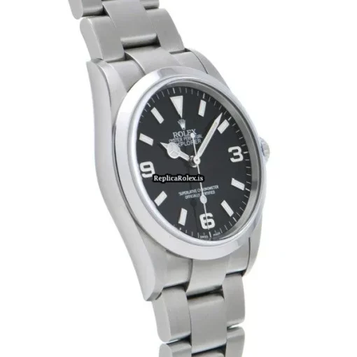 Defect Replica Rolex Explorer 114270 Caliber 3130 Automatic Movement 36mm Steel Case Watch - Image 3