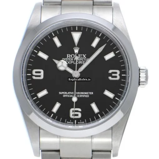 Defect Replica Rolex Explorer 114270 Caliber 3130 Automatic Movement 36mm Steel Case Watch - Image 6