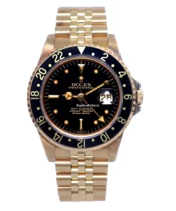 Great Clone Rolex Gmt-master 16758 Automatic Movement 40mm Yellow Gold Case Mens/unisex Watch