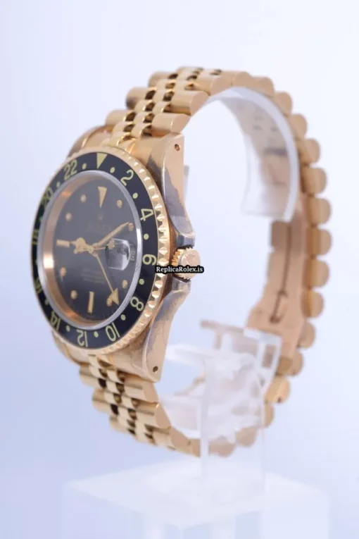 Great Clone Rolex Gmt-master 16758 Automatic Movement 40mm Yellow Gold Case Mens/unisex Watch - Image 5