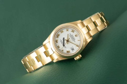 Unique Fake Rolex Lady-datejust 79168 Caliber 2235 Automatic Movement 26mm Yellow Gold Case Womens Watch - Image 3