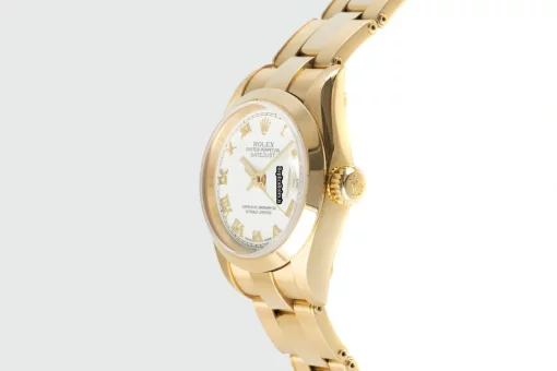 Unique Fake Rolex Lady-datejust 79168 Caliber 2235 Automatic Movement 26mm Yellow Gold Case Womens Watch - Image 6