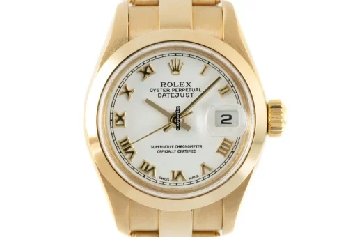 Unique Fake Rolex Lady-datejust 79168 Caliber 2235 Automatic Movement 26mm Yellow Gold Case Womens Watch - Image 7