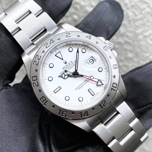 Stylish Replica Rolex Explorer II 16570 Caliber 3185 Automatic Movement 40mm Steel Case Mens/unisex Watch - Image 9