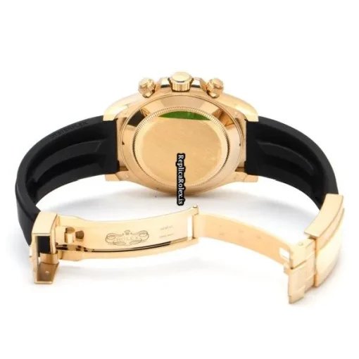 Great Replica Rolex Daytona 116518ln Caliber 4130 Automatic Movement 40mm Yellow Gold Case Watch - Image 4