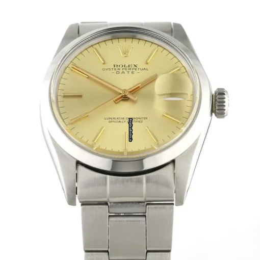 Fine Fakes Rolex Oyster Perpetual Date 1500 Automatic Movement 34mm Steel Case Watch