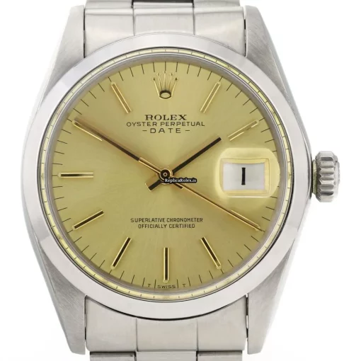Fine Fakes Rolex Oyster Perpetual Date 1500 Automatic Movement 34mm Steel Case Watch - Image 2