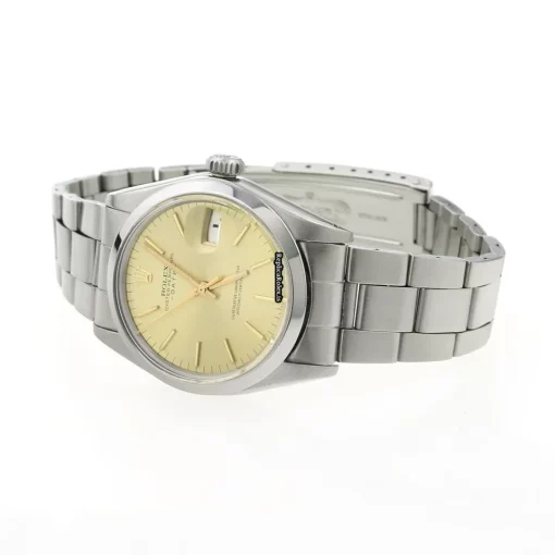 Fine Fakes Rolex Oyster Perpetual Date 1500 Automatic Movement 34mm Steel Case Watch - Image 7