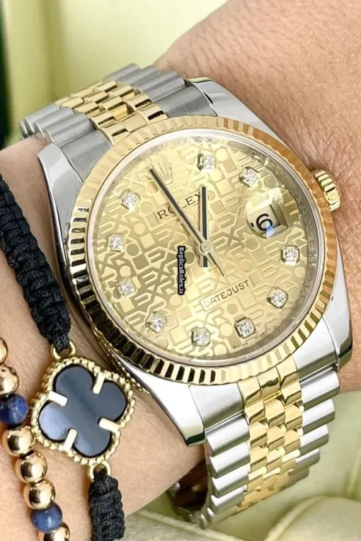 Inexpensive Replica Rolex Datejust 116233 Caliber 3135 Automatic Movement 36mm Gold/steel Case Mens/unisex Watch