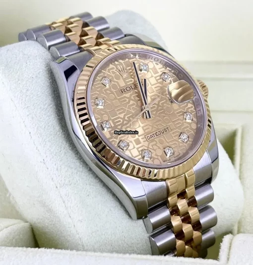 Inexpensive Replica Rolex Datejust 116233 Caliber 3135 Automatic Movement 36mm Gold/steel Case Mens/unisex Watch - Image 6