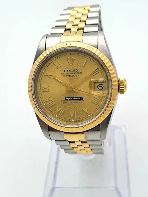 Distinctive Replica Rolex Lady-datejust 68273 Caliber 2135 Automatic Movement 31mm Gold/steel Case Womens Watch - Image 2