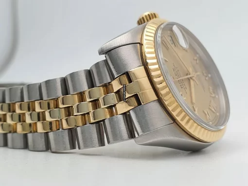 Distinctive Replica Rolex Lady-datejust 68273 Caliber 2135 Automatic Movement 31mm Gold/steel Case Womens Watch - Image 7