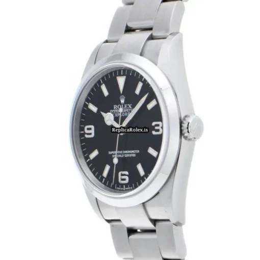 Well Made Fake Rolex Explorer 114270 Caliber 3130 Automatic Movement 36mm Steel Case Watch - Image 2