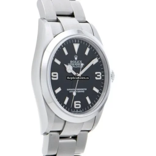 Well Made Fake Rolex Explorer 114270 Caliber 3130 Automatic Movement 36mm Steel Case Watch - Image 3