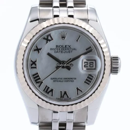 Cheap Clone Rolex Lady-datejust 179174nr Automatic Movement 26mm Gold/steel Case Womens Watch - Image 2