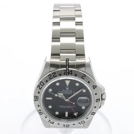 Remarkable Fake Rolex Explorer II 16570 Caliber 3185 Automatic Movement 40mm Steel Case Watch - Image 10