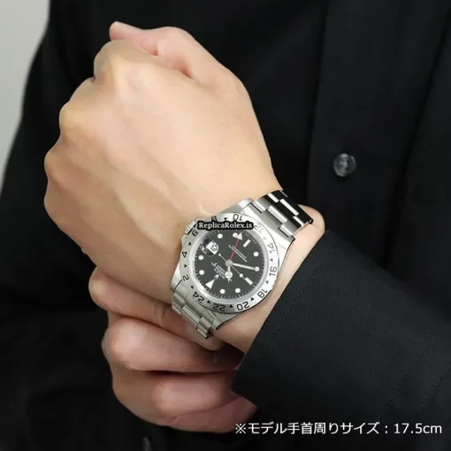 Remarkable Fake Rolex Explorer II 16570 Caliber 3185 Automatic Movement 40mm Steel Case Watch - Image 15