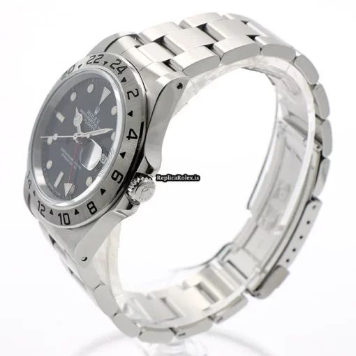 Remarkable Fake Rolex Explorer II 16570 Caliber 3185 Automatic Movement 40mm Steel Case Watch - Image 7