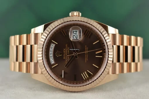 Aaa Replica Rolex Day-date 40 228235-0006 Caliber 3255 Automatic Movement 40mm Rose Gold Case Mens/unisex Watch